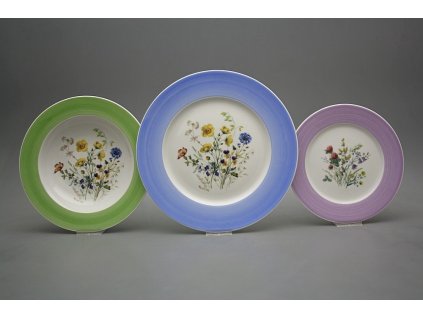 Talířová souprava Nina Kvetoucí louka 12dílná MIX č. 1