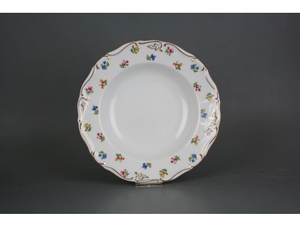 MLOSKV TALÍŘ HLUBOKÝ 23CM MARIE LOUISE SEDMERO KVÍTÍ AGL LUX