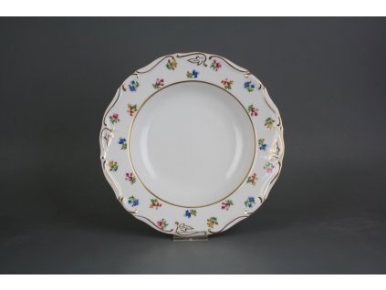 MLOSKV TALÍŘ HLUBOKÝ 23CM MARIE LOUISE SEDMERO KVÍTÍ A2GL LUX