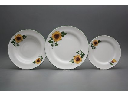 Talířová souprava Ofélie Slunečnice 12dílná DZL č. 1