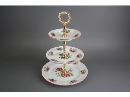 OFEMIK ETAŽÉR TŘÍPATROVÝ OFÉLIE MÍŠEŇSKÁ KYTICE FCL RŮZNÉ MOTIVY