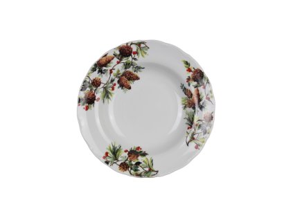 VANPIC TALÍŘ HLUBOKÝ 23CM OFÉLIE PINE CONES CBB