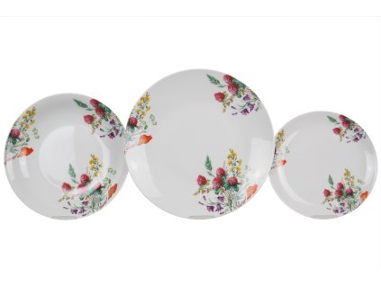 COUKVL TALÍŘOVÁ SOUPRAVA T2 (MĚLKÝ TALÍŘ 26CM) COUP KVETOUCÍ LOUKA MOTIV A CBB 1