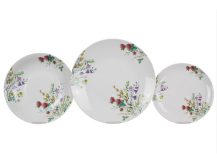 COUKVL TALÍŘOVÁ SOUPRAVA T2 (MĚLKÝ TALÍŘ 26CM) COUP KVETOUCÍ LOUKA MOTIV C CBB 1