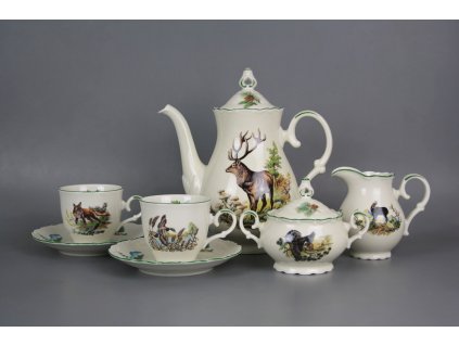 OFIMYS KÁVOVÁ SOUPRAVA OFÉLIE IVORY MYSLIVCI ZL 01