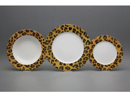 Talířová souprava Nina Leopard 12dílná KBB č. 1