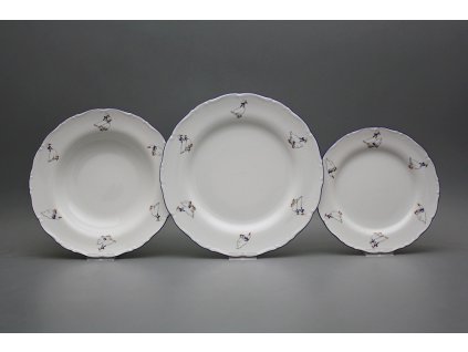 Talířová souprava Ofélie Husy 12dílná AML č. 1