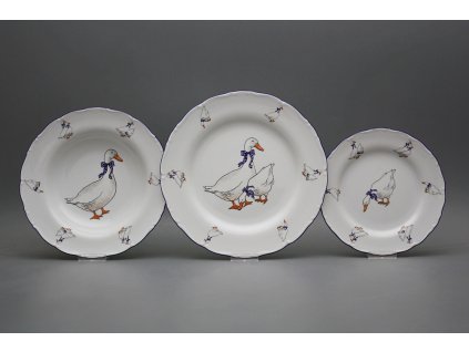 Talířová souprava Ofélie Husy 36dílná FML č. 1