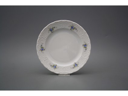 Talíř dezertní 19,5cm Opera Světlemodré růžičky BB č. 1