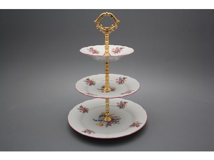 Etažér třípatrový Ofélie Kytice s kosatcem GRL č. 1