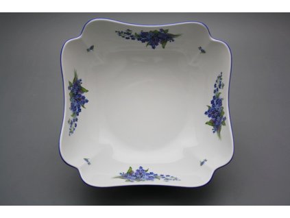 Mísa salátová 24cm čtyřhranná vysoká Rokoko Pomněnky EAL č. 1