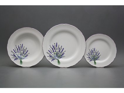 Talířová souprava Ofélie Levandule 24dílná HFL č. 1