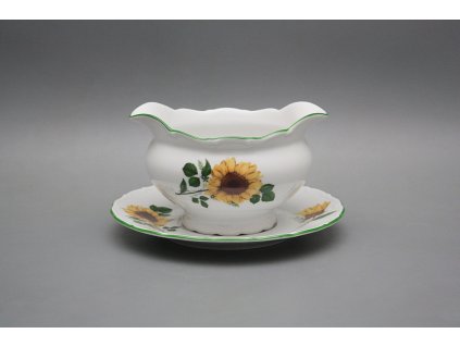 Omáčník 0,4l litý s podšálkem Ofélie Slunečnice ZL č. 1