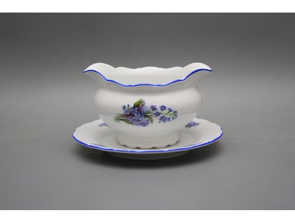 Omáčník 0,4l litý s podšálkem Ofélie Pomněnky AL č. 1