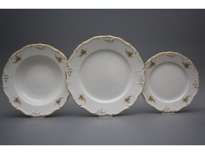 Talířová souprava Marie Louise Čajové růžičky 36dílná EGL LUX č. 1