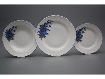 Talířová souprava Ofélie Pomněnky 36dílná HAL č. 1