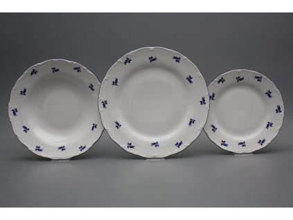 Talířová souprava Ofélie Modré růže 24dílná AML č. 1