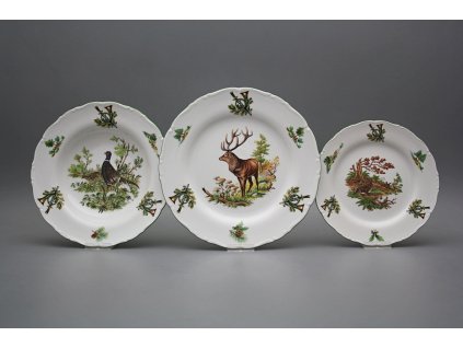 Talířová souprava Ofélie Myslivci 36dílná FZL č. 1