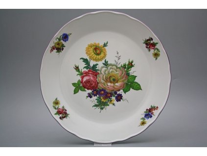 Talíř klubový 30cm Rokoko Kytice FL č. 1