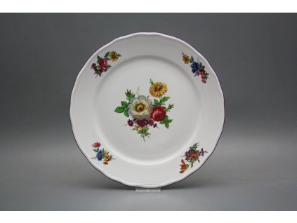 Talíř mělký 26cm Rokoko Kytice GFL č. 1