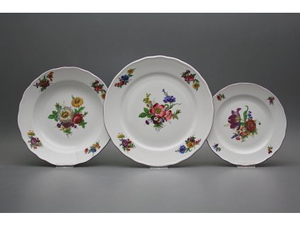 Talířová souprava Rokoko Kytice 12dílná GFL č. 1