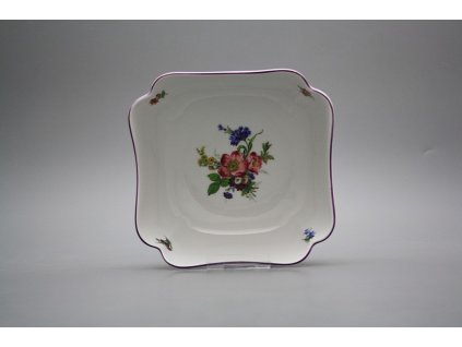 Mísa salátová 18cm čtyřhranná vysoká Rokoko Kytice GFL č. 1