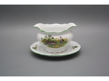 Omáčník 0,4l s podšálkem Ofélie Křepelky ZL č. 1