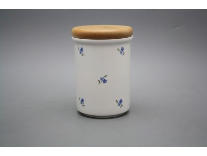 Dóza s dřevěným uzávěrem C - velká Pomněnky BB Házenky č. 1