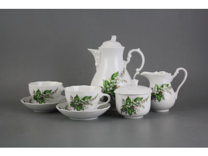 ROKKON KÁVOVÁ SOUPRAVA ROKOKO KONVALINKY BB 01