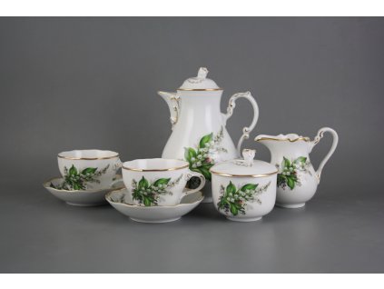 ROKKON KÁVOVÁ SOUPRAVA ROKOKO KONVALINKY GL LUX 01