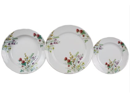 Talířová souprava Rokoko Kvetoucí louka 36dílná motiv C CBB