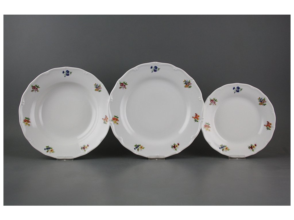 Talířová souprava Verona Vintage Flowers 18dílná ABB č. 1