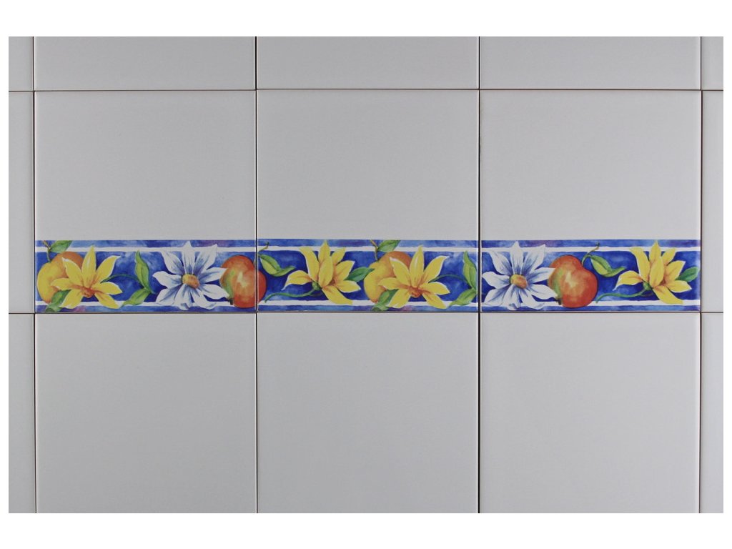 Sada obkladů 15x15cm 3dílná SUNFLOWERS Listela WM č. 1