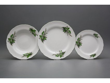 Talířová souprava Ofélie Konvalinky 12dílná CZL č. 1