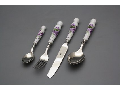 Souprava příborů Bohemia 1987 Fialky FL 24dílná č. 1