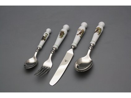 Souprava příborů Bohemia 1987 Myslivci ZL 4dílná č. 1