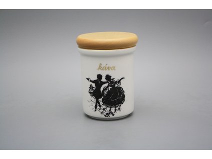 Dóza s dřevěným uzávěrem B - střední Rokokové panenky GL č. 1