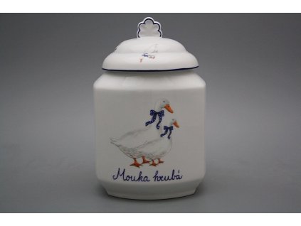 Dóza na poživatiny 1,1l s víčkem Husy ML č. 1