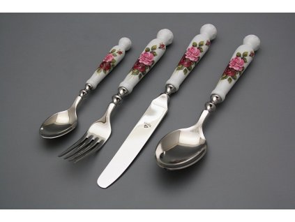 Souprava příborů Bohemia 1987 Růže Elizabeth BB 4dílná č. 1