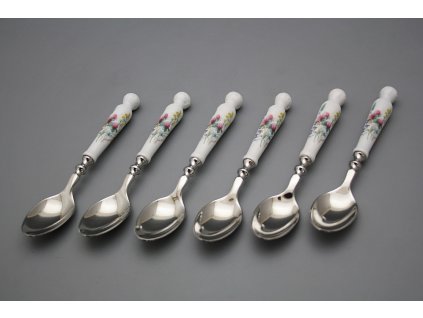 Sada lžiček Bohemia 1987 Kvetoucí louka BB 6dílná č. 1