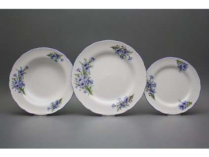 Talířová souprava Ofélie Chrpy 24dílná CAL č. 1