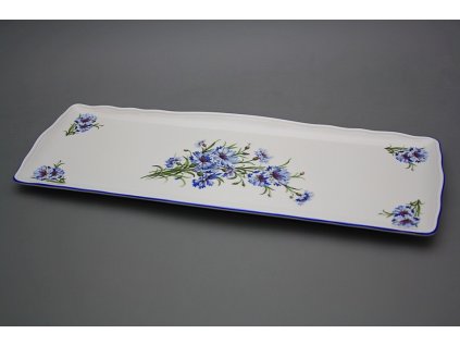 Podnos čtyřhranný 45cm Rokoko Chrpy AL č. 1