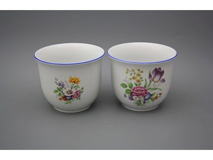 Květináč 16cm bez uch malý Míšeňská kytice AL č. 1