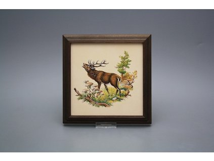 Obrázek 18x18cm Jelen řvoucí kTHB č. 1