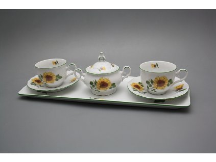 Přátelská čajová souprava s cukřenkou Ofélie Slunečnice 6dílná EZL č. 1