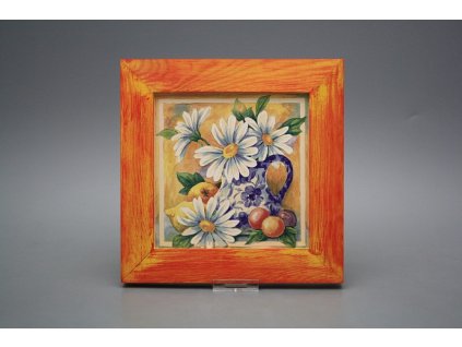 Obrázek 20x20cm Blue Gingham Flowers eCMB č. 1