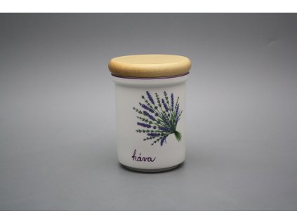 Dóza s dřevěným uzávěrem B - střední Levandule FL č. 1