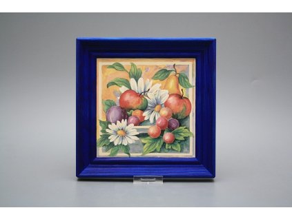 Obrázek 19,5x19,5cm Blue Gingham Flowers cMOB č. 1