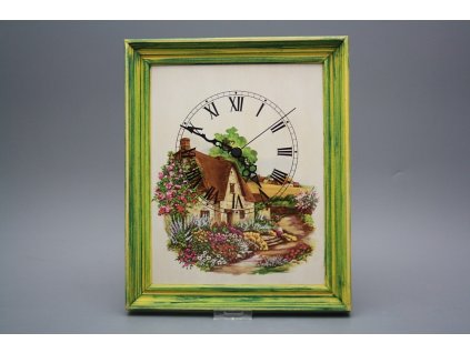 Nástěnné hodiny 25x30cm Chaloupka cZM č. 1