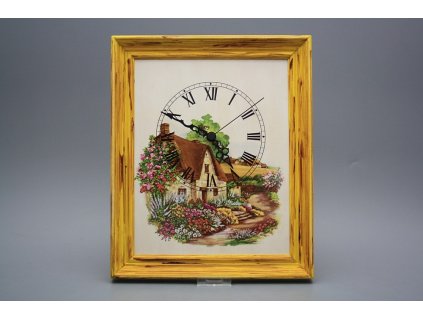 Nástěnné hodiny 25x30cm Chaloupka cHM č. 1